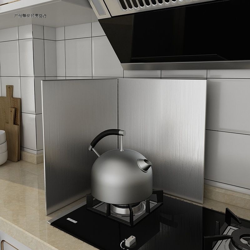 Home Cooking Gas Stove - オイルバッフルキッチンステンレス鋼オイルバッフル肥厚高温ガスストーブ断熱プレートお手入れが簡単
