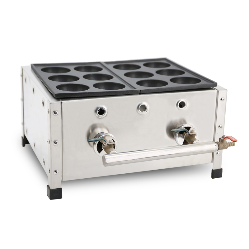 Takoyaki Pan Cast - 日本式鋳鉄製たこ焼き器 電気たこ焼き機 販売中 8CM大型魚団子焼き器