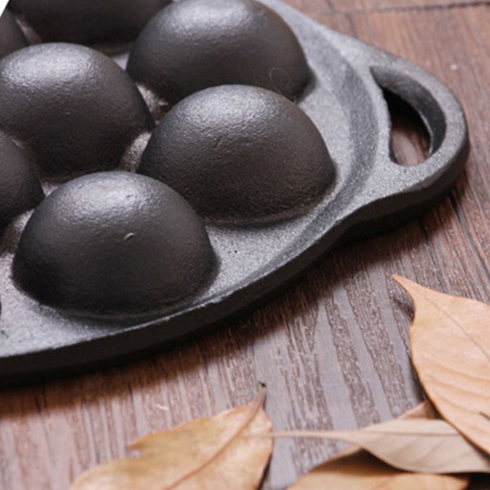 15穴鋳鉄たこ焼きパン 鋳鉄ノンスティックたこ焼きメーカー  - Takoyaki Pan Cast のレビューと価格