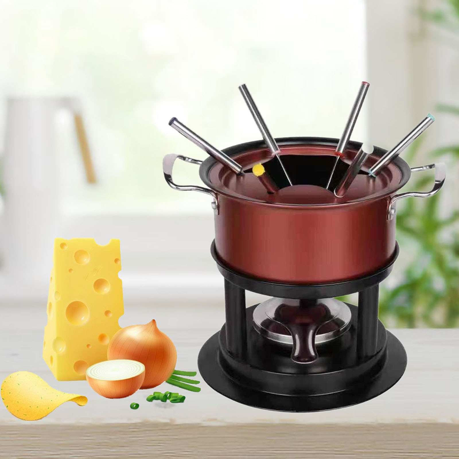 バターとチーズストーブ,家庭用および屋外用のステンレス鋼のチ - Home Cooking Set のレビューと価格