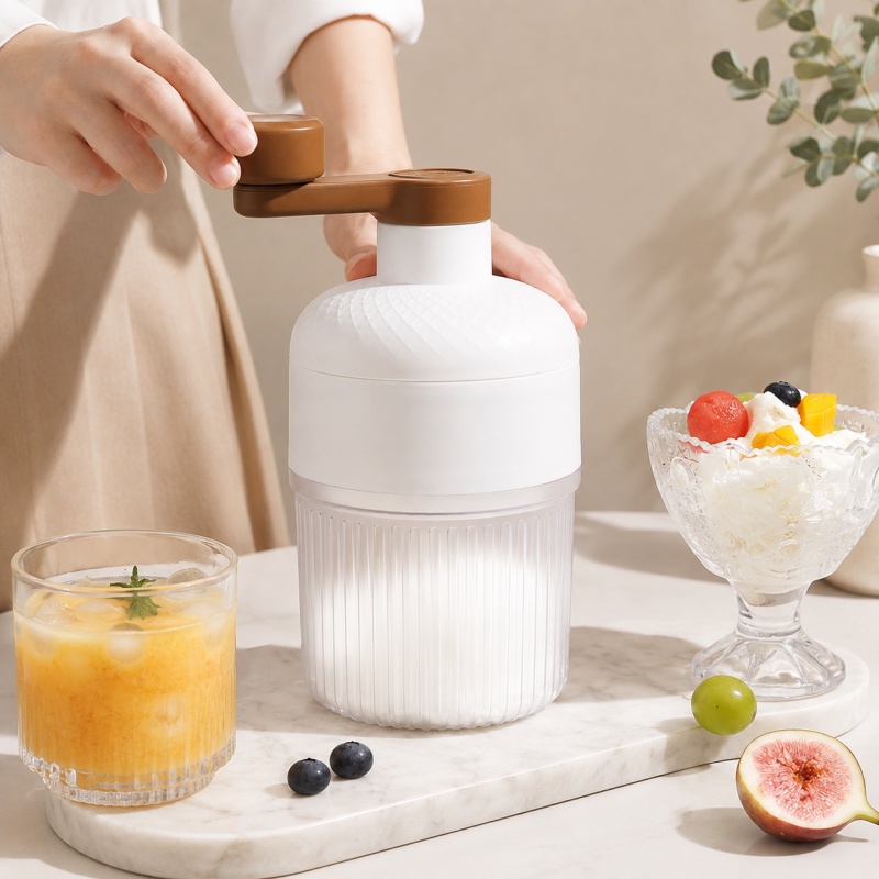 ポータブル手動アイスシェーバー、スノーコーンメーカー、手回し - Home Cooking Appliances のレビューと価格
