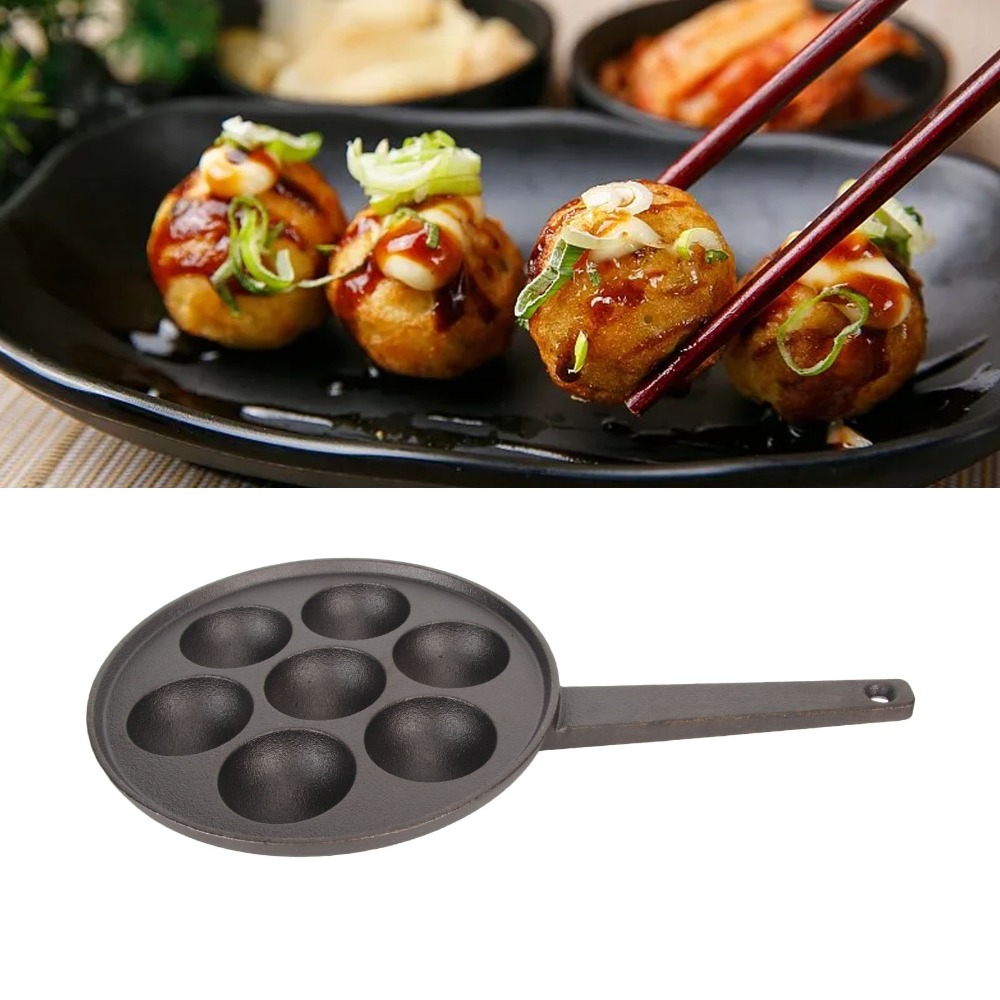 鋳鉄製たこ焼きパン 直径2.17インチ ノンスティック エブ - Takoyaki Pan Cast のレビューと価格
