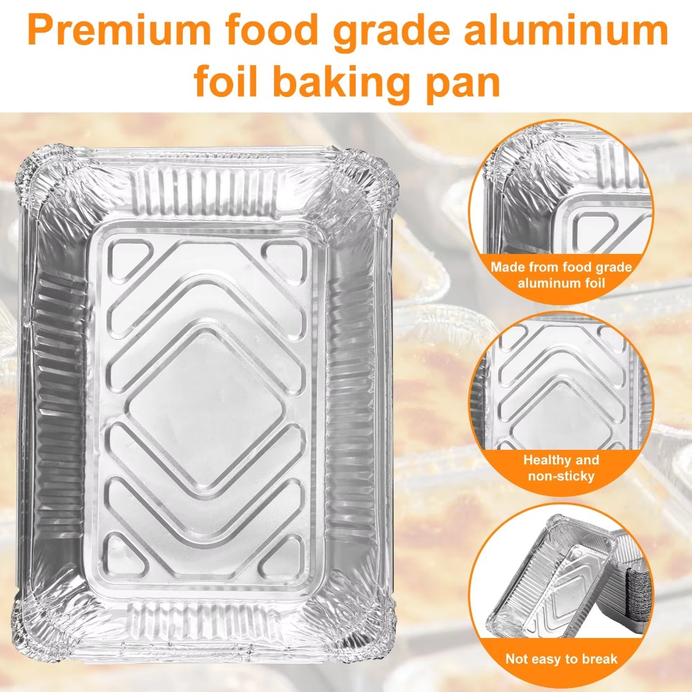 10 個新蓋付きアルミ箔トレイ正方形ノンスティック箔食品容器 - Home Cooking Help のレビューと価格