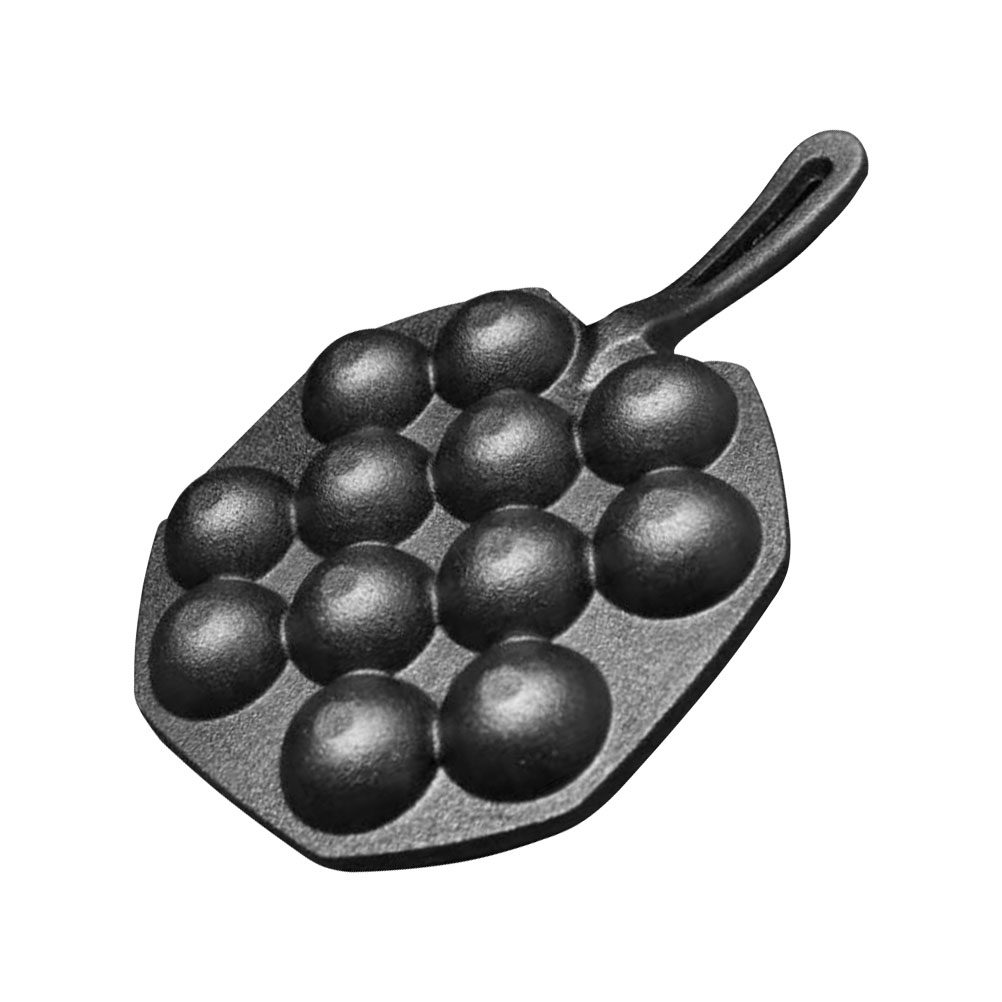 高級鋳鉄製たこ焼き器1個。焦げ付き防止加工が施されており、た - Takoyaki Pan Cast のレビューと価格