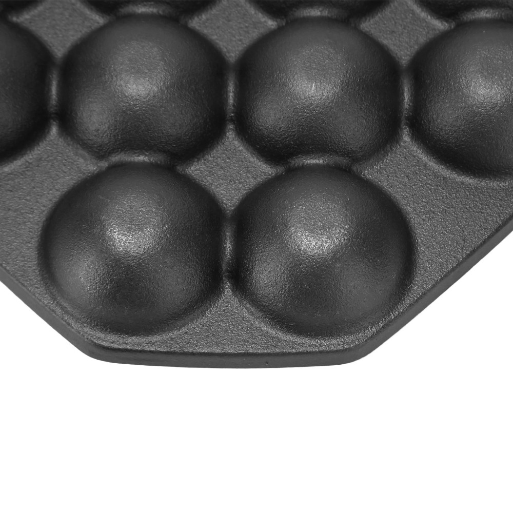 鋳鉄製卵焼きフライパン ノンスティック 均一な熱分布 タコ焼 - Takoyaki Pan Cast のレビューと価格