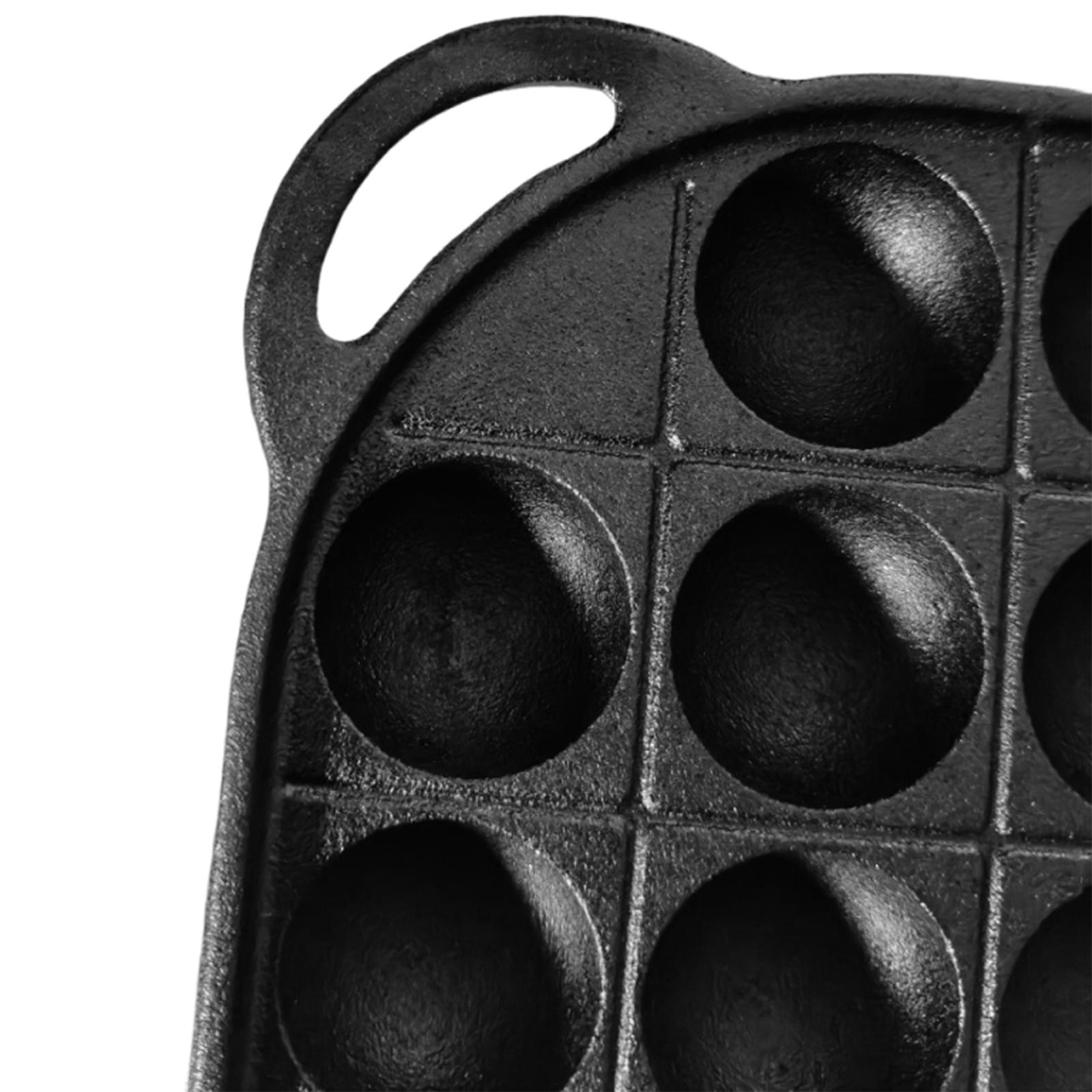 肉団子焼き器 鉄製たこ焼き器 ノンスティック加工 21穴 ベ - Takoyaki Pan Cast のレビューと価格