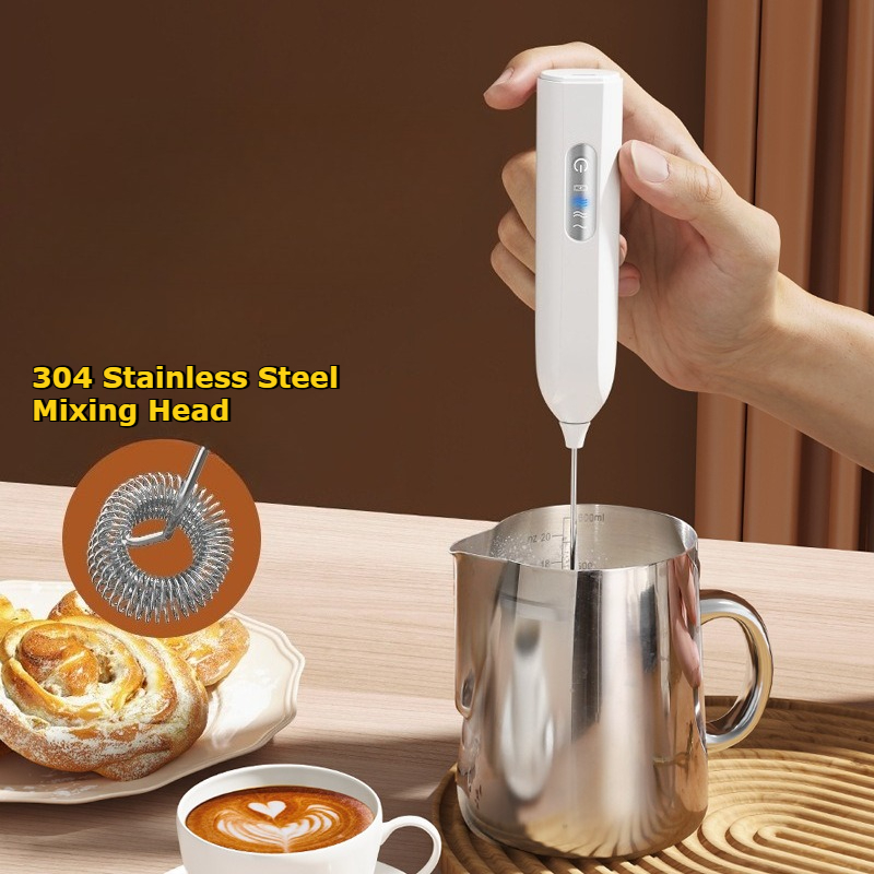 新型ハンドヘルド電動ミルクフォーマー、自動泡立て器、コーヒー - Home Cooking Appliances のレビューと価格