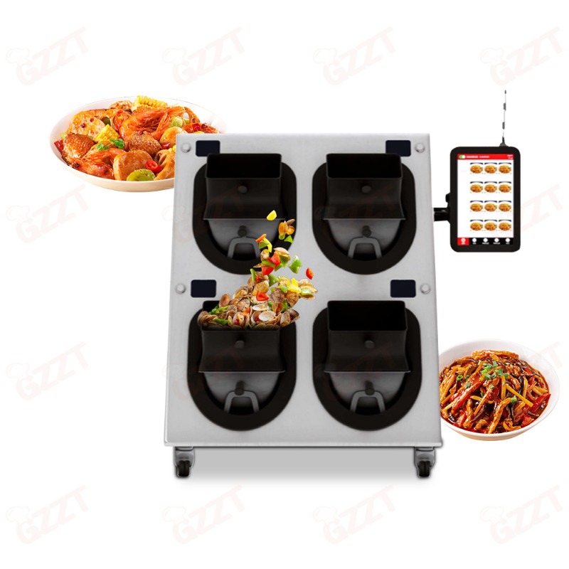 12.8kw独立制御4ドラム式業務用自動調理機、家庭用炒め物 - Home Cooking On のレビューと価格
