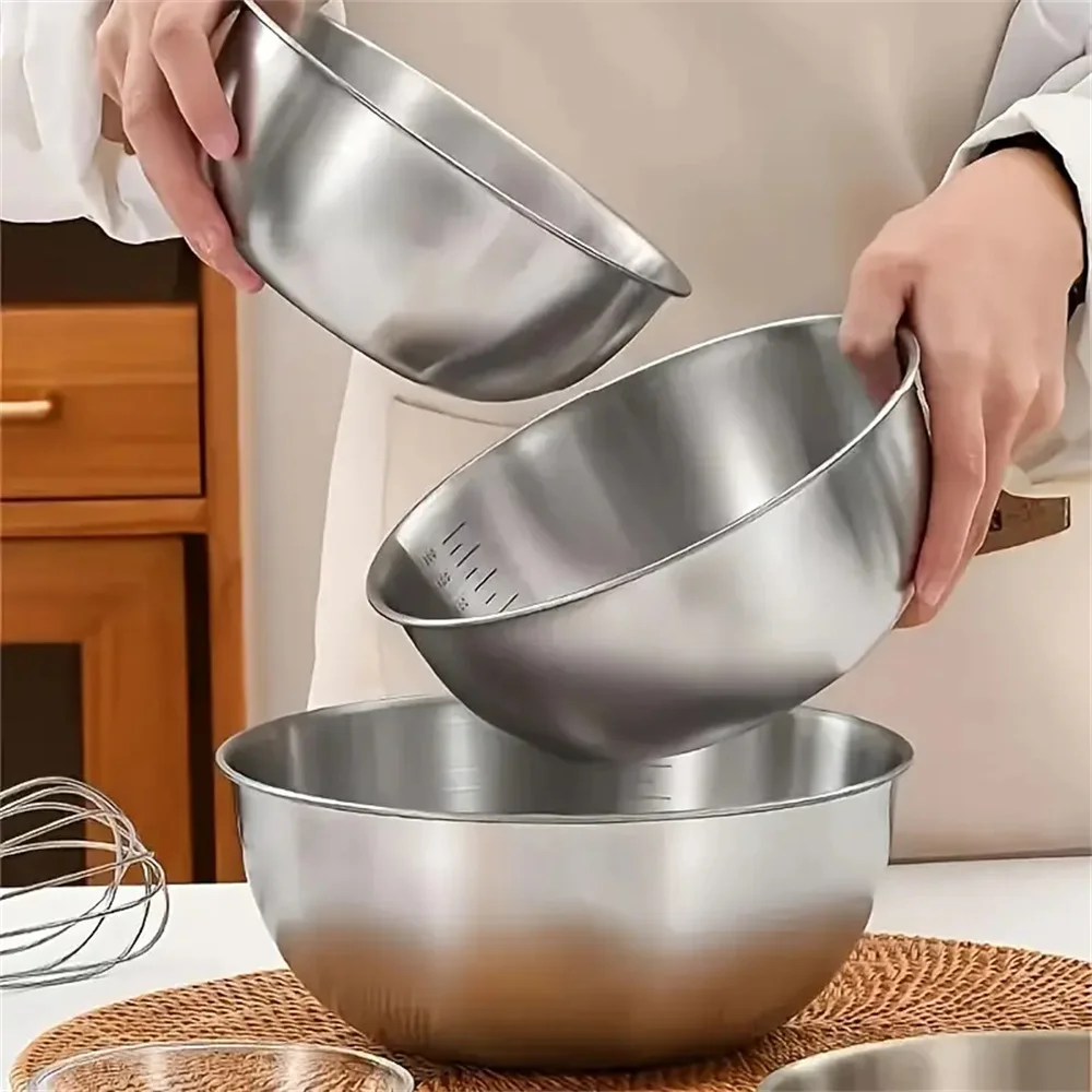 1～3個のステンレス製ボウルセット、計量機能付き、調理、ベー - Home Cooking Set のレビューと価格