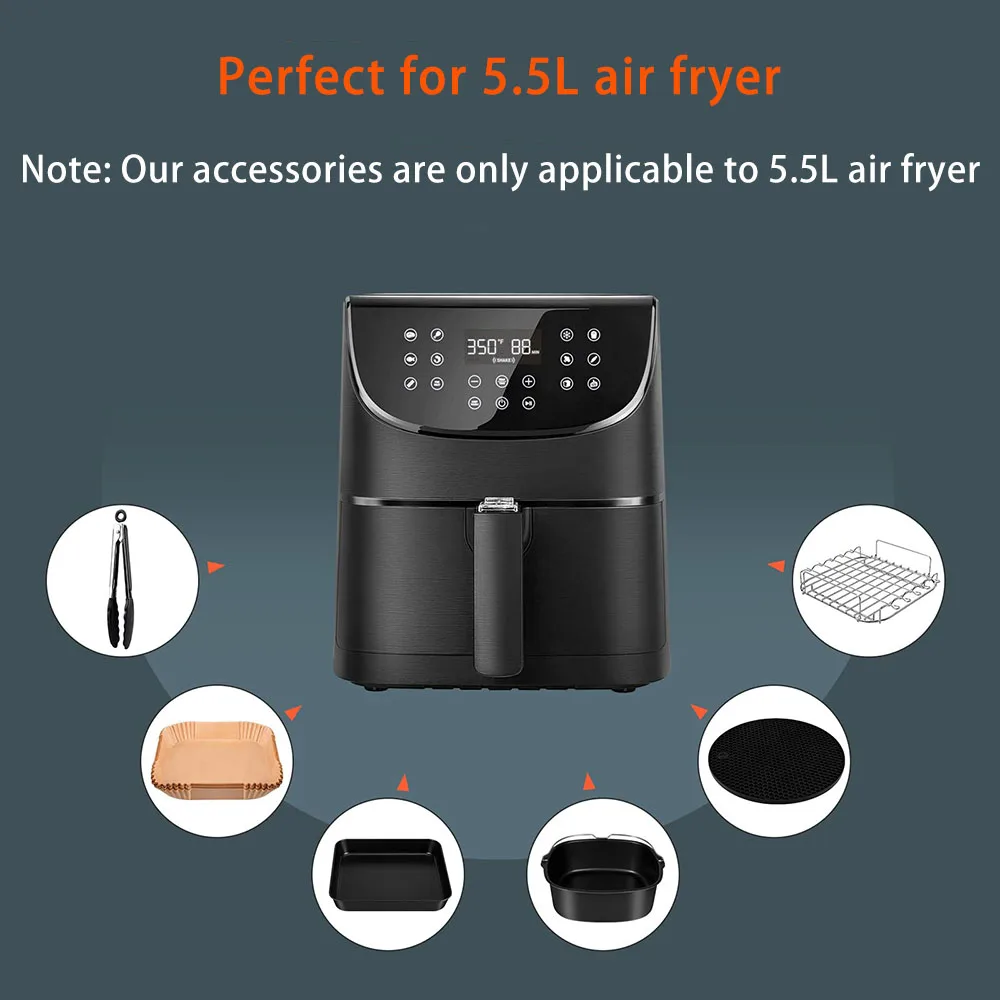 6 個 9 個エアフライヤーアクセサリーセット 8 インチ  - Home Cooking Set のレビューと価格