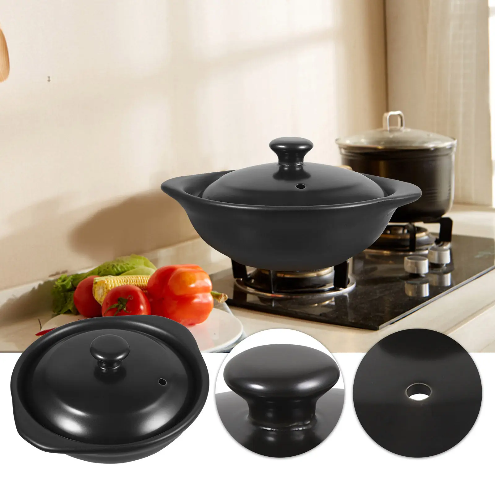 家庭用調理鍋、蓋付きセラミック製キャセロール。表面が滑らかで - Home Cooking On のレビューと価格