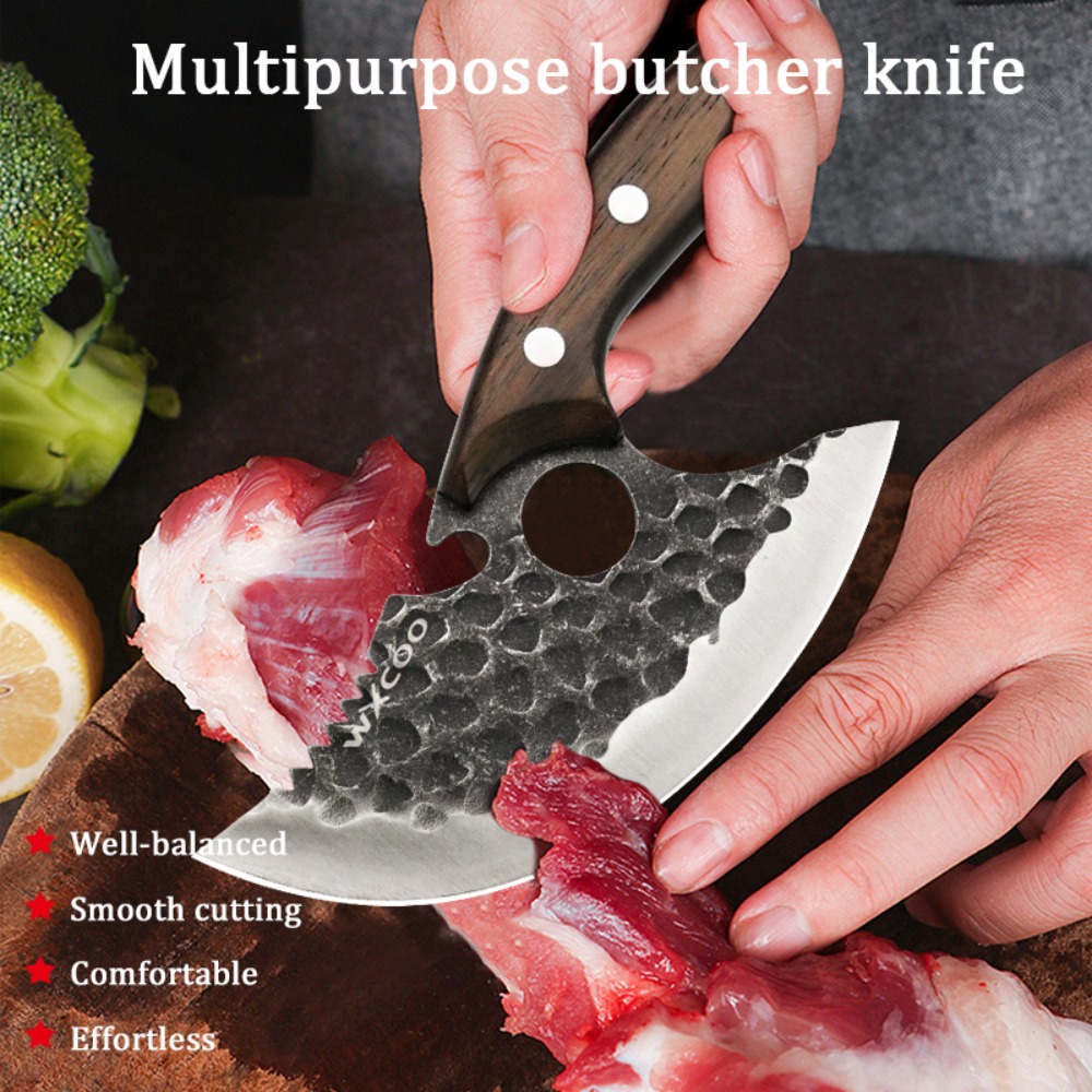 WXCOO プロの肉切り包丁 耐久性のある鞘付き 手作り鍛造 - Home Cooking Help のレビューと価格
