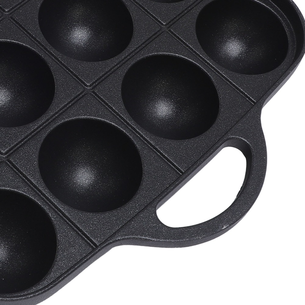 新しい黒色のたこ焼き鍋、鋳造アルミニウム製ノンスティックたこ - Takoyaki Pan Cast のレビューと価格