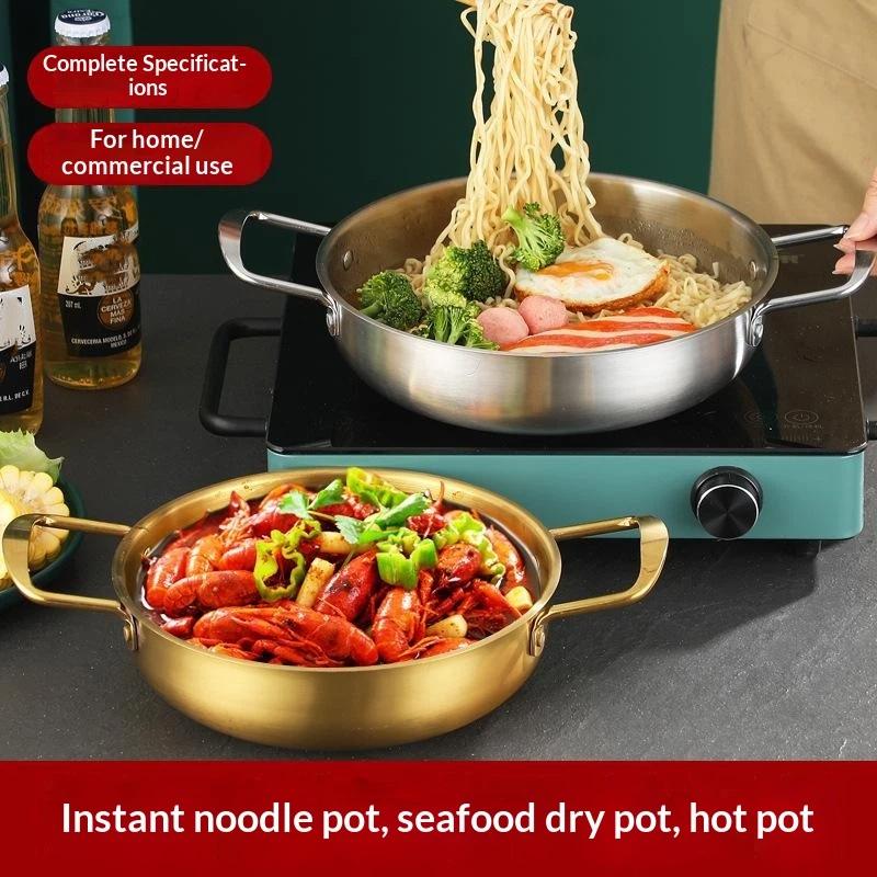 ステンレス製ホットポット、ダブルハンドル付き、食品グレード、 - Home Cooking Restaurant のレビューと価格