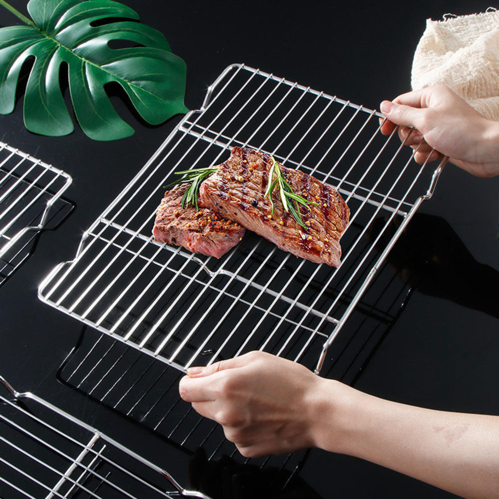 ステンレススチール バーベキューメッシュマット 再利用可能  - Home Cooking Help のレビューと価格
