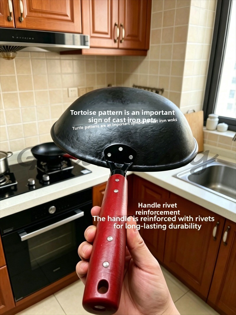 手鍛造鉄鍋、中華鍋、無塗装の健康的な鉄製調理器具、家庭用キッ - Home Cooking In Chinese のレビューと価格